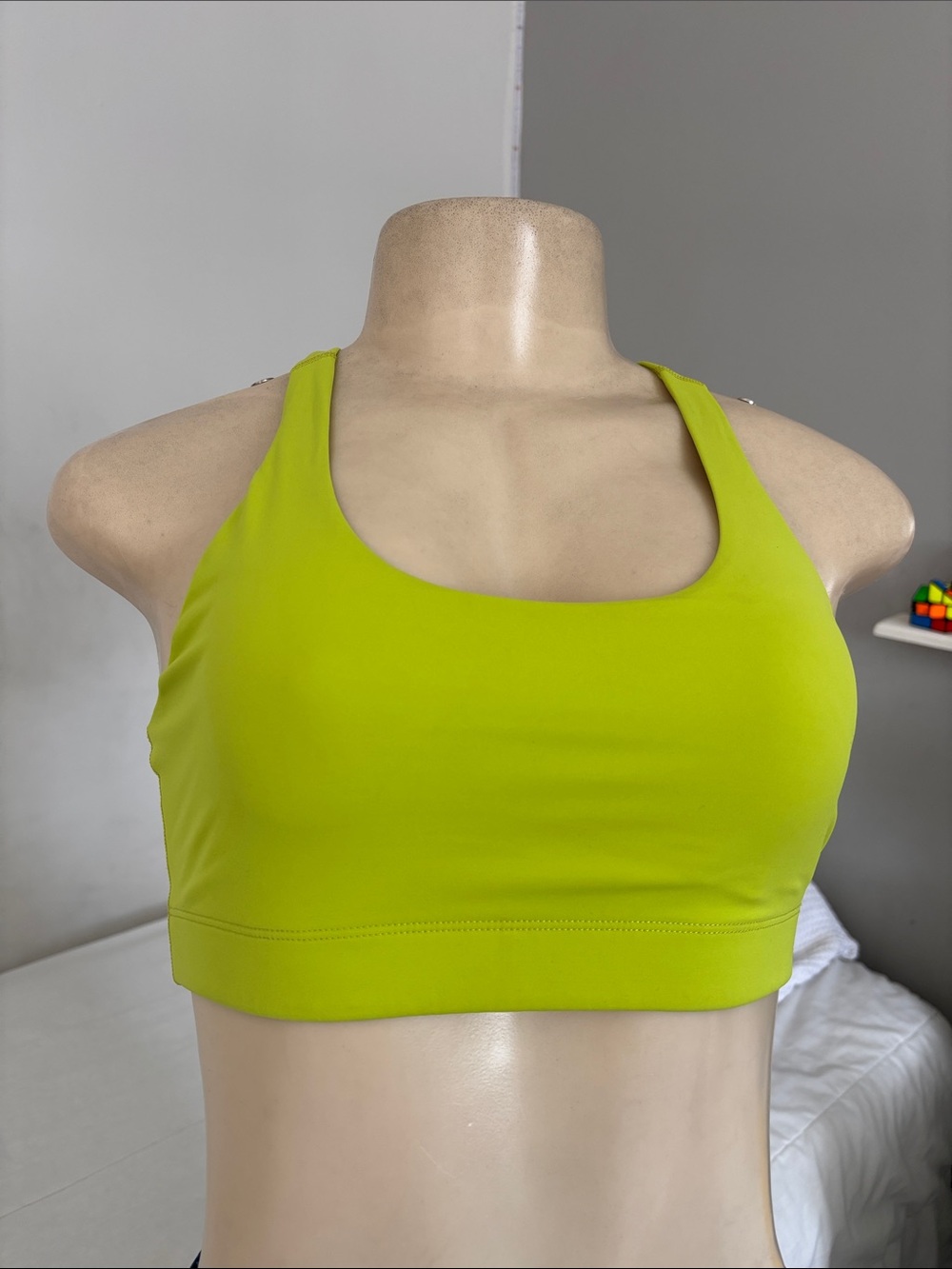 Outdoor Voices Lime Green Racerback Sports Bra